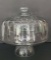 Covered Glass Pedestal Cake Plate