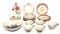 Assorted China: (6) 7” Saucers with 24-K Gold