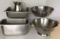 Assorted Stainless Steel Kitchen Items: 7” H