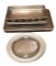 (4) Assorted Large Round Serving Trays; (5) 17