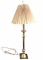 Brass Table Lamp—31 1/2” High to Top of Finial