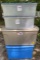 (4) Plastic Storage Containers with Lids ( One