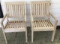 (2) Wooden Outdoor Chairs