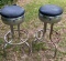 (2) Vintage Barstools