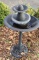 Plastic Yard Bird Bath/Fountain