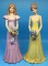 (2) Enesco Bisque Figurines--8 7/8