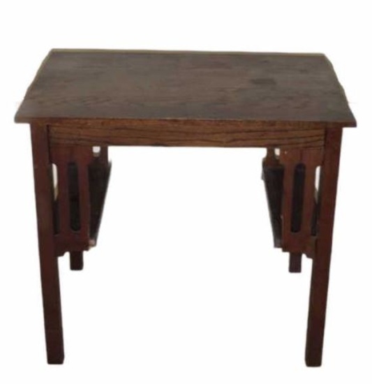 Antique Oak Arts and Crafts Desk/Table—34 1/8” x