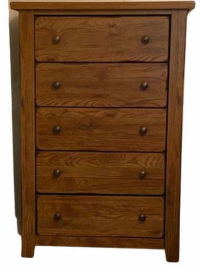 5-Drawer Chest of Drawers - 33" x 19 1/2", 47 1/2H