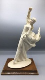 Venice “Christina”  Figurine on Wooden Base