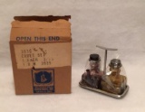 Mid Century Cruet Set, Amber Amethyst Teapot