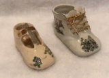 (2) Collectible Ceramic Shoes