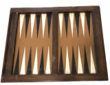Backgammon Table with 14 Checkers, Shaker and Dice