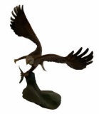 Bronze Eagle Figurine by Ronald Van Ruyckevelt “