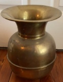 Vintage Brass Spittoon - 10” x 12” H