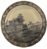 Round 15 1/2” Delfts Plate Signed “Sonneville” b