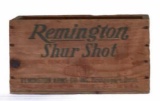 Remington Shur Shot Wooden Box—14 1/2” x 8 1/4”,