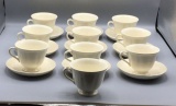(9) Wedgwood (England) Saucers & (10) Cups