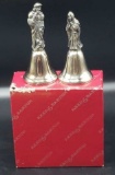 Pair of  Reed & Barton Silver Plate Nativity Bells