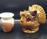 (2) Small Planters - Royal Haegar USA and Turkey