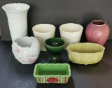 (8) Assorted Planters & Vases: Germany, etc
