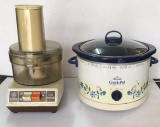 (2) Small Appliances: Rival Crockpot and GE Food