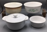 (4) Baking Dishes:  (2) Corning Ware 7 3/4” ,