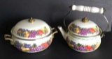 Cornucopia “Fruits and Berries” Enamel Covered