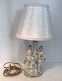 Occupied Japan Ceramic Table Lamp—15” High to Top