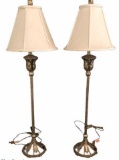 (2) Buffet Lamps—40” High to Top of Finial
