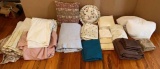 Assorted Bed Skirts, Sheets, Blanket, Mattress