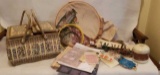 Sewing Basket and Assorted Seeing Notions