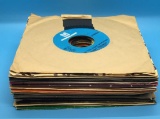 (25) 45 Records in Sleeves