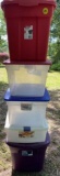 (5) Plastic Storage Containers with Lids