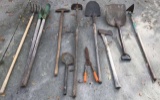 Assorted Long Handled Yard Tools