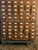 Vintage Wood Card Catalog 39.5