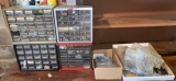 (4) Plastic Bins with Assorted Nuts and Bolts,