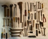 Assorted wrenches, etc.