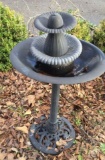 Plastic Yard Bird Bath/Fountain