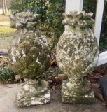(2) Concrete Pineapples