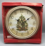 Christmas Caroling Wall Clock--NIB