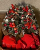 (12) Miniature Wreaths and (11) Ribbons