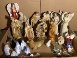 Assorted Nativity and Christmas Figurines