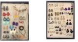 Assorted Costume Jewelry: Earrings, Necklaces a