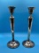 Pair of Sterling Silver Columbia Candle Holders,