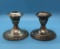 Pair of Sterling Silver Candle Holders,