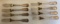 (8) Antique Silver Dinner Forks--(4) have missing