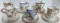 (6) Antique French Chocolate Cups & Saucers