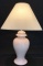 Ivory Ginger Jar Lamp, 26’’ Tall (to top of shade)