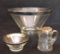 (2) Glass/Silverplate Bowls & Syrup Pitcher