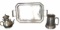 Simply Pewter Handled Tray, 16 3/4’’ x 10’’,